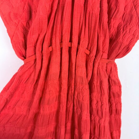 NWT Natori Summer Texture Eyelet Dress Mandarin Orange Size 10 NEW $795 - Picture 4 of 16